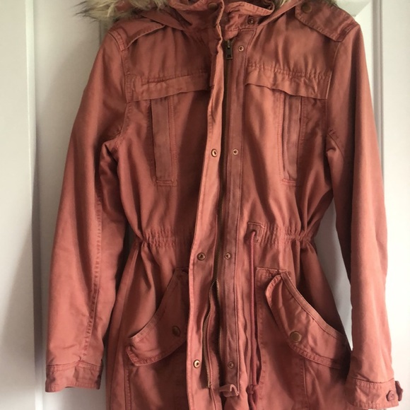 AMERICAN EAGLE OUTFITTERS DUSTY ROSE WINTER COAT - Picture 4 of 5